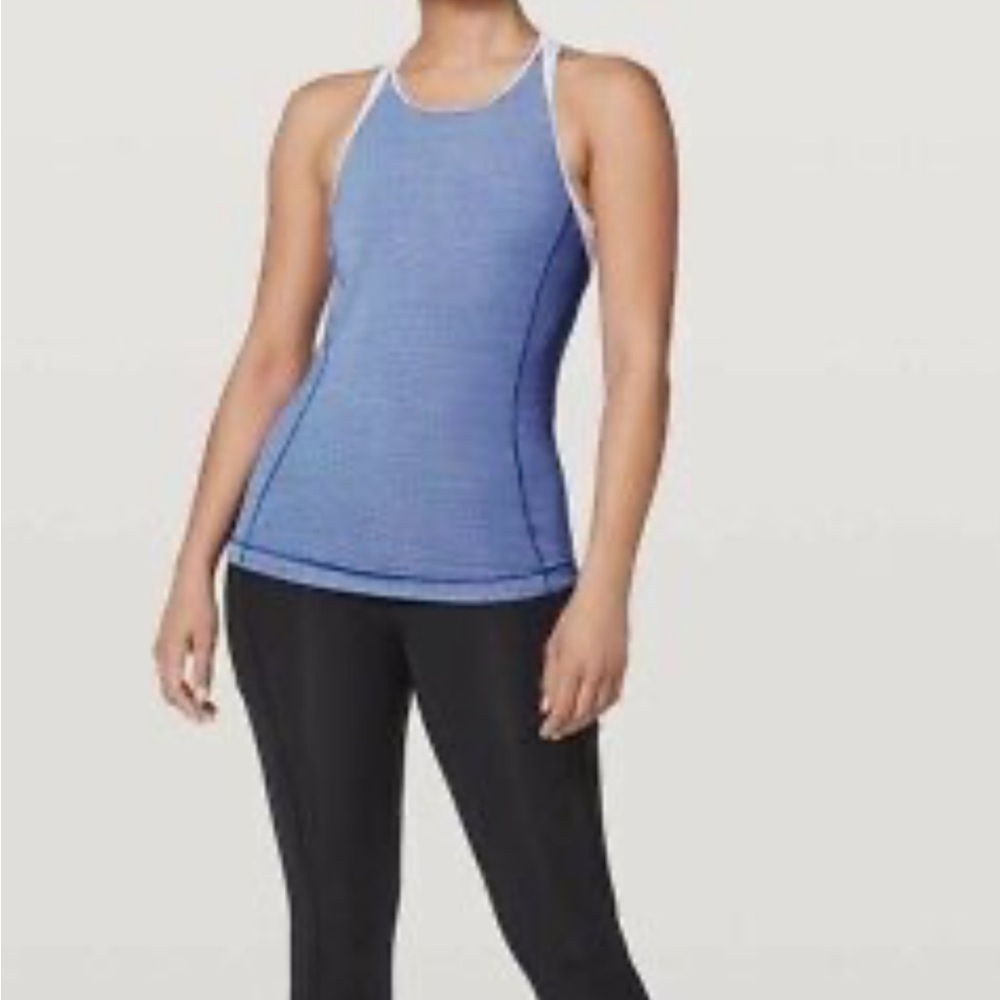 Blue Racerback Tank Top